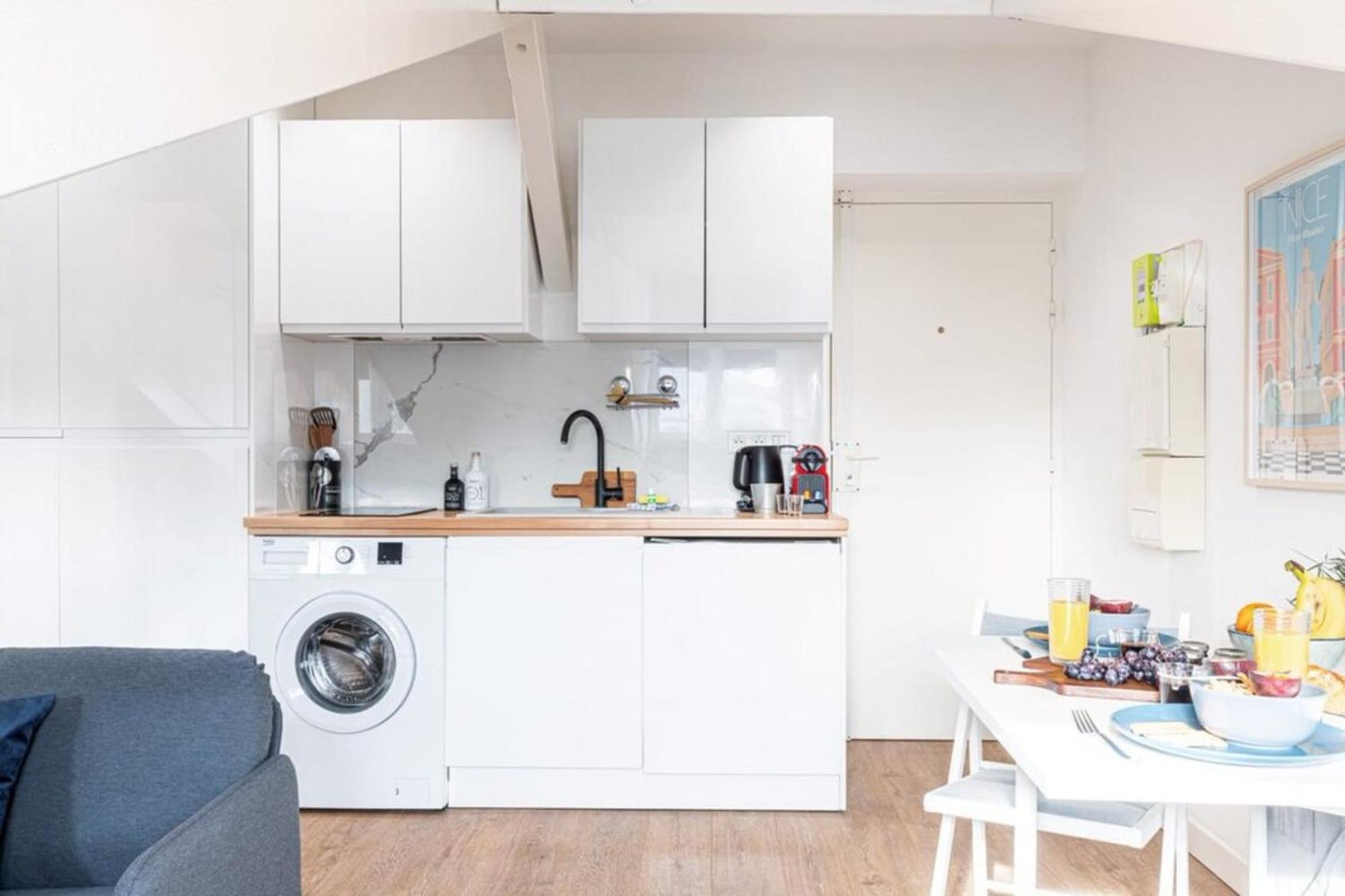 Deroulede - Superb Studio Suite W Ac Downtown Nice Ngoại thất bức ảnh